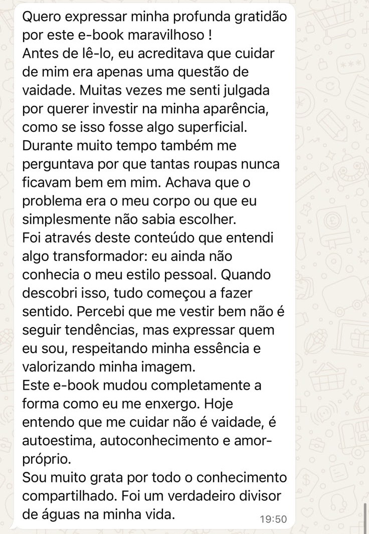 Depoimento de leitora