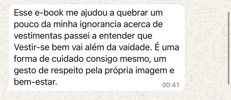 Depoimento de leitora